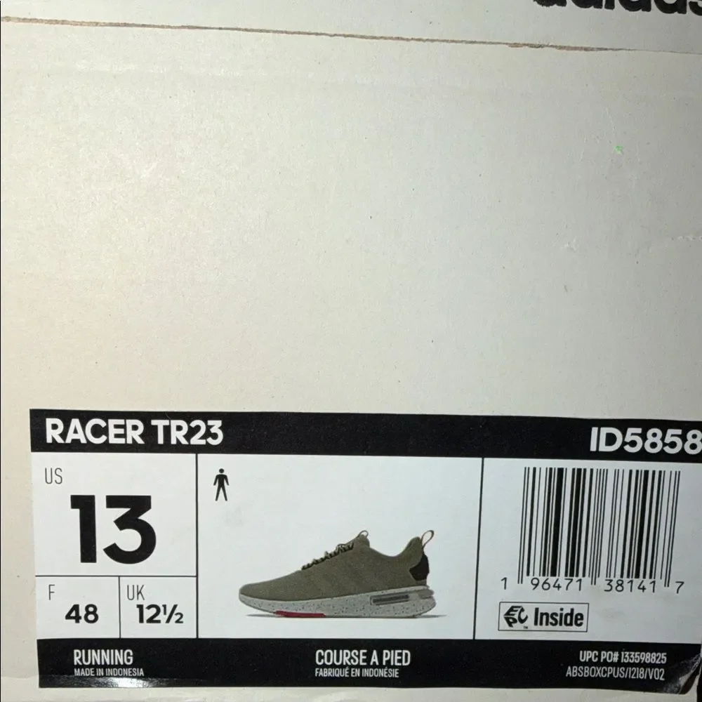 Adidas Racer TR23 Dark Grey ID5858 Men’s Size 13